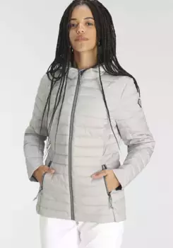 Г.И.Г.А. Стеганая куртка DX by killtec "CAFORA WMN QUILTED JCKT OT-P", с капюшоном G.I.G.A. Dx By Killtec, цвет Hellzement