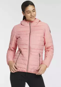 Г.И.Г.А. Стеганая куртка DX by killtec "GS 28 WMN QLTD JCKT", с капюшоном G.I.G.A. Dx By Killtec, коралловый