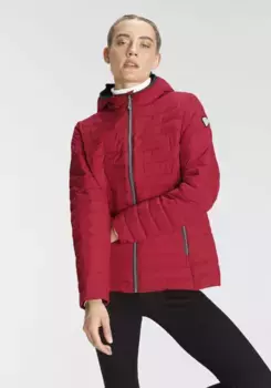 Г.И.Г.А. Стеганая куртка DX by killtec "CAFORA WMN QUILTED JCKT OT-P", с капюшоном G.I.G.A. Dx By Killtec, красный