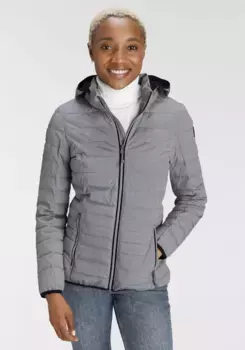 Г.И.Г.А. Стеганая куртка DX by killtec "UYAKA STRIPE", с капюшоном G.I.G.A. Dx By Killtec, цвет морской волны