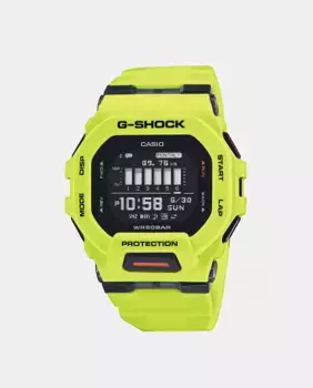 G-Shock SportsGBD-200-9ER Мужские часы из флюорового желтого пластика Casio