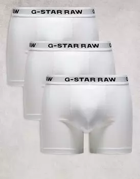 G-Star 3 пары боксеров белого цвета