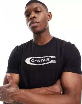 G-Star - Черная футболка с логотипом на груди