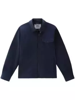 Габардиновая куртка-рубашка WOOLRICH, синий