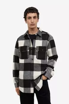 Габардиновая рубашка-рубашка H&M