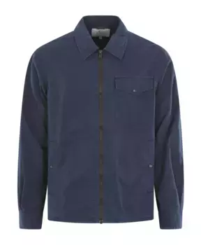 Габардиновая рубашка Woolrich, синий