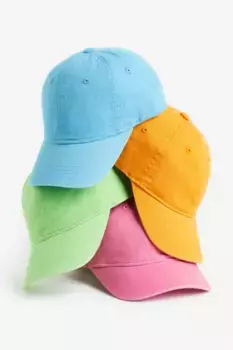 Габардиновая шапка с козырьком H&M, черный