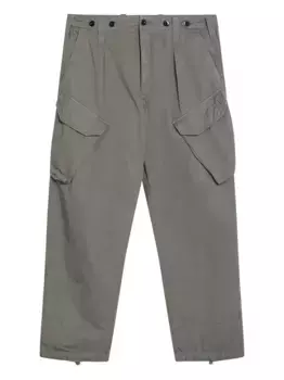 Габардиновые брюки C.P. Company, зеленый