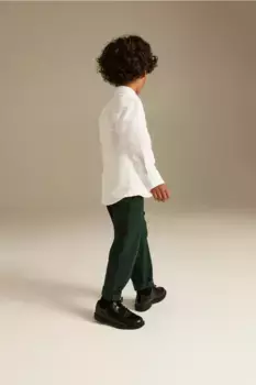 Габардиновые брюки чинос H&M, зеленый