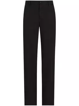 Габардиновые брюки Dolce & Gabbana, черный