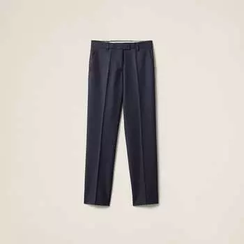 Габардиновые брюки Miu Miu, синий