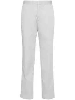 Габардиновые брюки прямого кроя Fabiana Filippi, серый