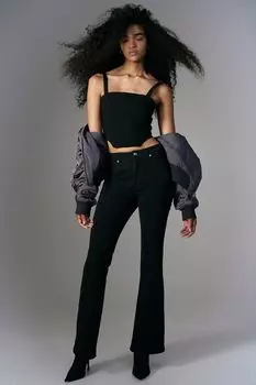 Габардиновый корсетный топ H&M