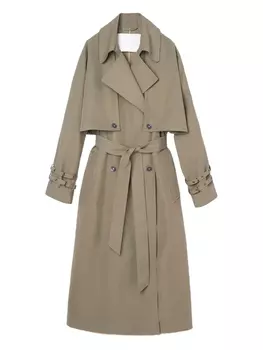 Габардиновый тренч OOF WEAR, зеленый