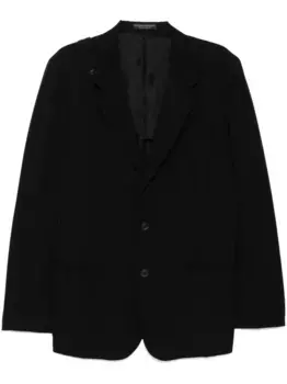 Габардиновый жакет Yohji Yamamoto, черный