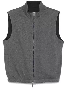 Габардиновый жилет Peserico Loro Piana, синий