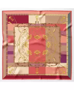 Габриэлла - Женский шарф из шелка с ручной обработкой краев Elizabetta, розовый