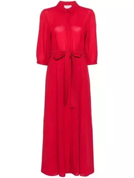 Gabriela Hearst платье миди Andy, красный