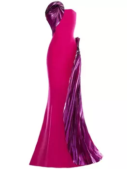 Gaby Charbachy вечернее платье без бретелей, розовый