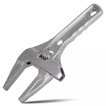 Гаечный ключ для ванной комнаты Deli из алюминиевого сплава с короткой ручкой, большой открывающийся ремонтный ключ, канализационная труба, ключ для кондиционирования воздуха, ротовой ключ 16-68 мм DL120108 (2 шт.)