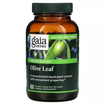 Gaia Herbs Лист оливы 120 жидких фито-капсул на растительной основе