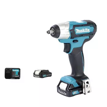 Гайковерт ударный Makita TW140DSAJ + два аккумулятора 12V/2.0Ah, зарядное устройство