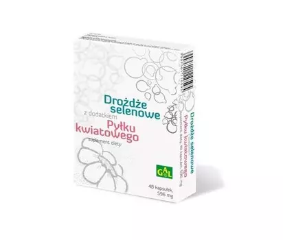 Gal Selenium Yeast с добавлением цветочной пыльцы, биологически активная добавка, 48 капсул