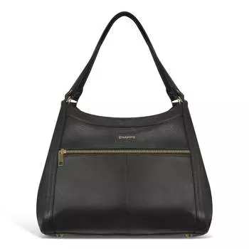 Gala / Кожаная сумка-хобо Champs, черный
