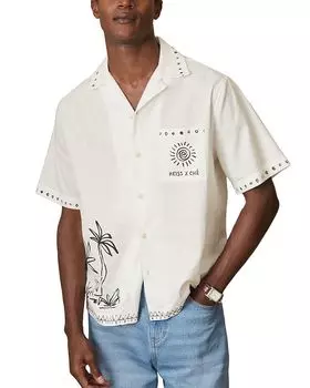 Галера Брашстроук Кэмп Ширт REISS, белый