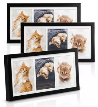 Galeria Рамка для фотографий Bomoe MDF (3tlg), черный