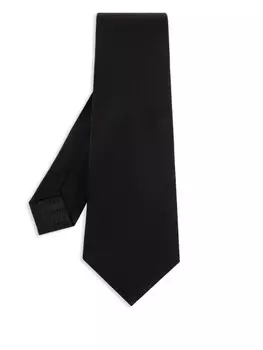 Галстук Alexander McQueen с цветочной вышивкой, черный