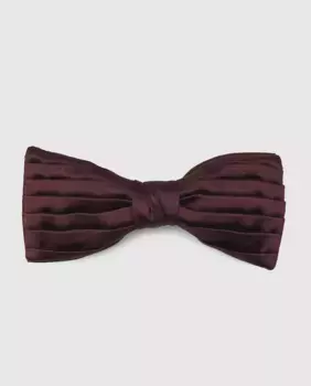 Галстук-бабочка бордового цвета с футляром Emidio Tucci, гранатовый