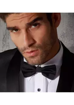 Галстук-бабочка Bruno Banani, шелковистый блестящий, черный