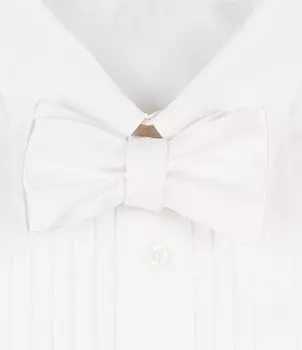 Галстук-бабочка Cremieux из однотонного шелка, белый