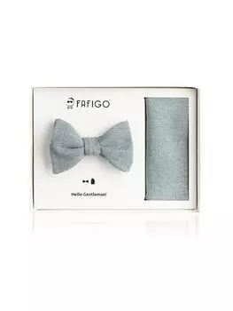 Галстук-бабочка FAFIGO Fliege Einstecktuch Set \, пастельный зеленый