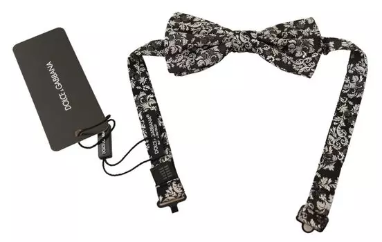Галстук-бабочка из шелка с цветочным узором Luxe Dolce & Gabbana, мультиколор