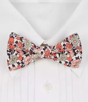 Галстук-бабочка с цветочным принтом Tre Vero, синий