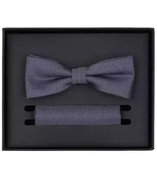 Галстук-бабочка VENTI "Комплект из галстука-бабочки и нагрудного платка VENTI с рисунком", коричневый