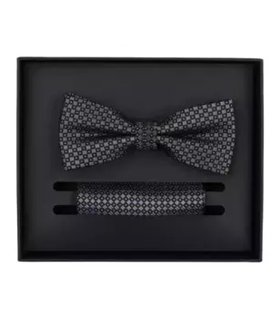 Галстук-бабочка VENTI "Комплект из галстука-бабочки и нагрудного платка VENTI с рисунком", оливковый