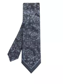 Галстук барокко-жаккардовый Versace, синий