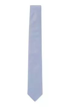 Галстук Boss Pure-silk With Jacquard-woven Micro Pattern, голубой