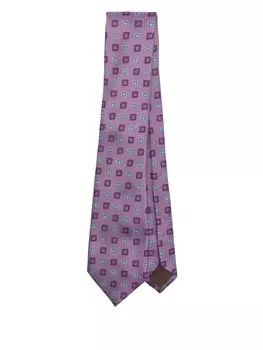 Галстук Canali из шелка, фиолетовый