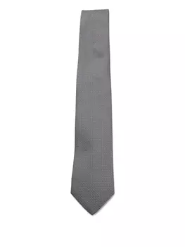 Галстук Canali из шелка, серый