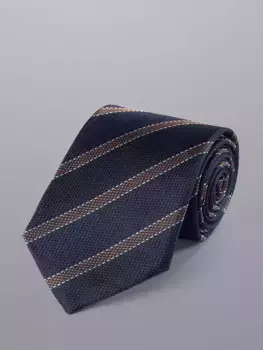 Галстук Charles Tyrwhitt Stripe Silk, цвет french/blue