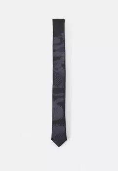 Галстук Cravatta Stampata Unisex Emporio Armani, черный