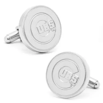 Галстук Cufflinks Chicago Cubs, серебряный