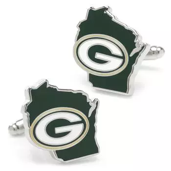 Галстук Cufflinks Green Bay Packers
