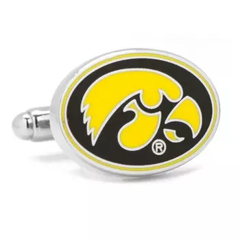 Галстук Cufflinks Iowa Hawkeyes, золотой