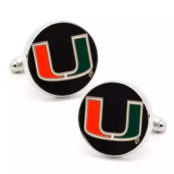 Галстук Cufflinks Miami Hurricanes