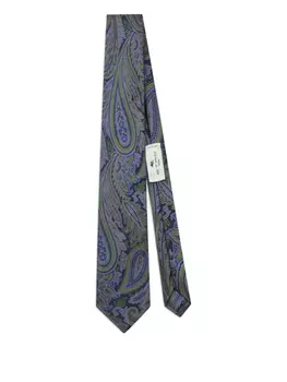 Галстук ETRO с узором пейсли, синий